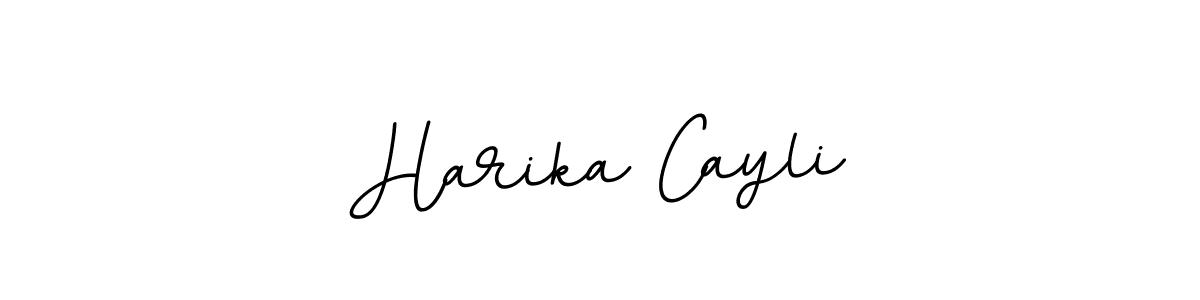 The best way (BallpointsItalic-DORy9) to make a short signature is to pick only two or three words in your name. The name Harika Cayli include a total of six letters. For converting this name. Harika Cayli signature style 11 images and pictures png