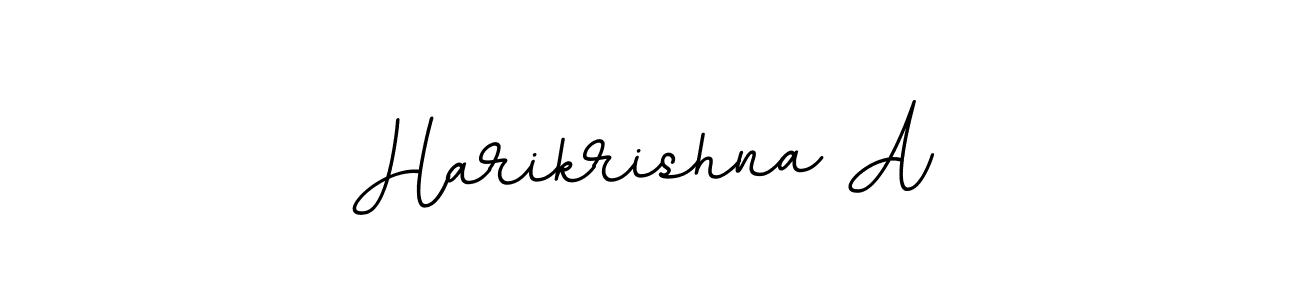 How to make Harikrishna A name signature. Use BallpointsItalic-DORy9 style for creating short signs online. This is the latest handwritten sign. Harikrishna A signature style 11 images and pictures png
