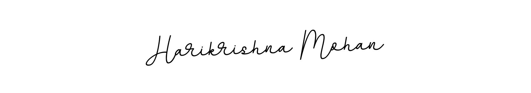 Create a beautiful signature design for name Harikrishna Mohan. With this signature (BallpointsItalic-DORy9) fonts, you can make a handwritten signature for free. Harikrishna Mohan signature style 11 images and pictures png