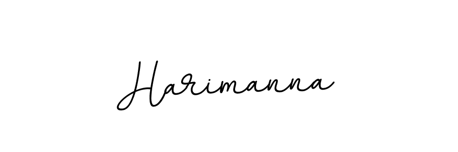 Use a signature maker to create a handwritten signature online. With this signature software, you can design (BallpointsItalic-DORy9) your own signature for name Harimanna. Harimanna signature style 11 images and pictures png