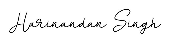The BallpointsItalic-DORy9 handwriting style adds charm and authenticity to name Harinandan Singh. A wonderful choice for personal thank-you notes. Harinandan Singh signature style 11 images and pictures png