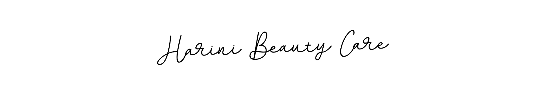 Make a beautiful signature design for name Harini Beauty Care. With this signature (BallpointsItalic-DORy9) style, you can create a handwritten signature for free. Harini Beauty Care signature style 11 images and pictures png