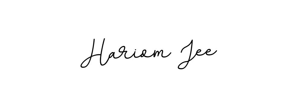 Make a beautiful signature design for name Hariom Jee. With this signature (BallpointsItalic-DORy9) style, you can create a handwritten signature for free. Hariom Jee signature style 11 images and pictures png