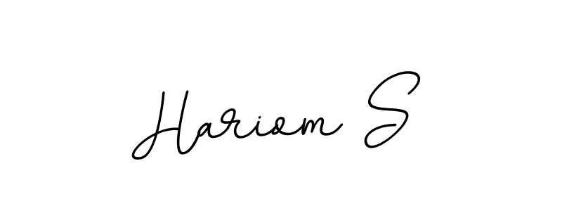 How to Draw Hariom S signature style? BallpointsItalic-DORy9 is a latest design signature styles for name Hariom S. Hariom S signature style 11 images and pictures png