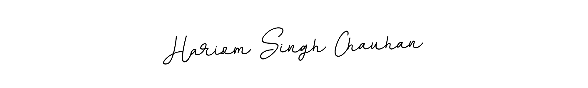 Make a beautiful signature design for name Hariom Singh Chauhan. With this signature (BallpointsItalic-DORy9) style, you can create a handwritten signature for free. Hariom Singh Chauhan signature style 11 images and pictures png