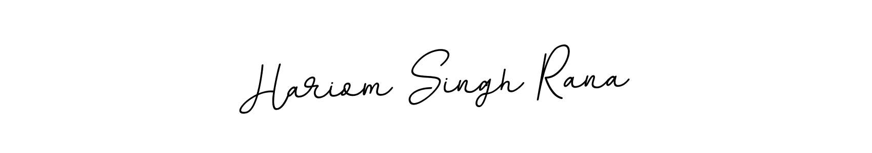 Design your own signature with our free online signature maker. With this signature software, you can create a handwritten (BallpointsItalic-DORy9) signature for name Hariom Singh Rana. Hariom Singh Rana signature style 11 images and pictures png