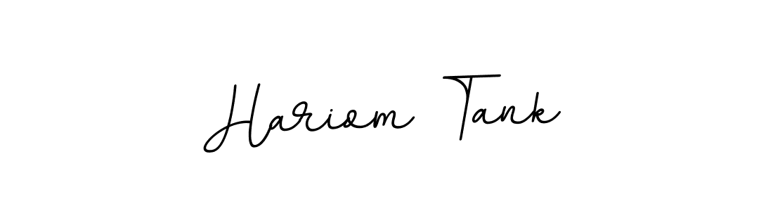 Hariom Tank stylish signature style. Best Handwritten Sign (BallpointsItalic-DORy9) for my name. Handwritten Signature Collection Ideas for my name Hariom Tank. Hariom Tank signature style 11 images and pictures png