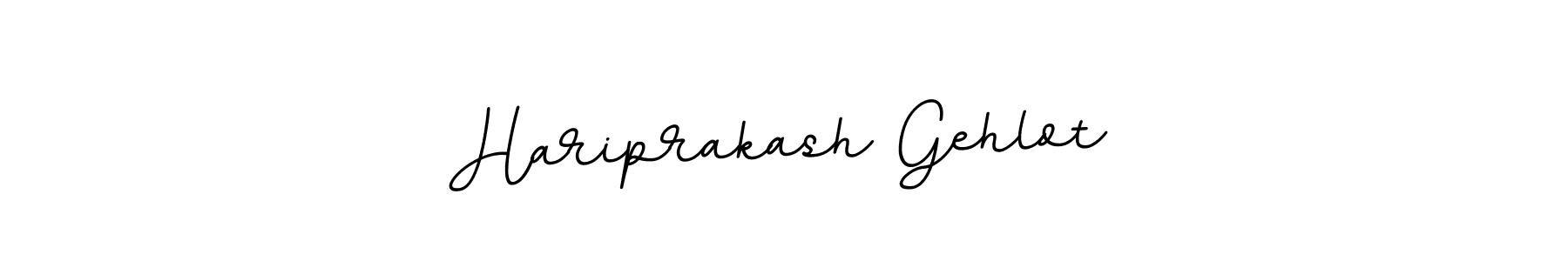 How to make Hariprakash Gehlot name signature. Use BallpointsItalic-DORy9 style for creating short signs online. This is the latest handwritten sign. Hariprakash Gehlot signature style 11 images and pictures png