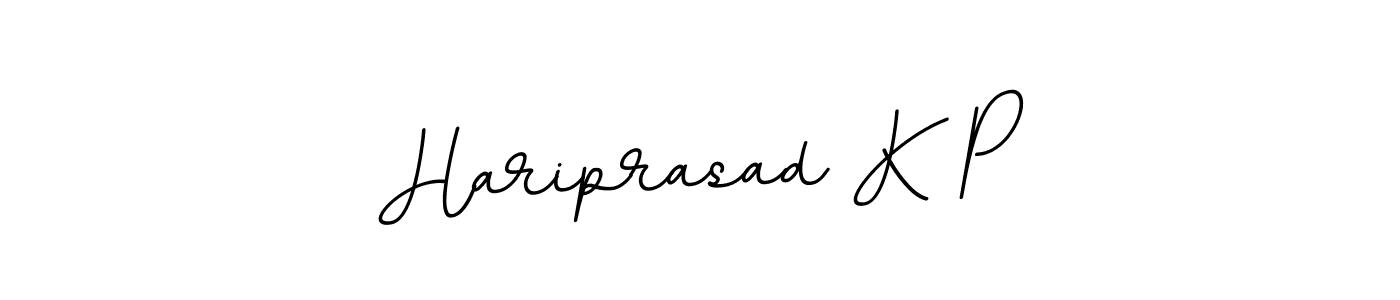 if you are searching for the best signature style for your name Hariprasad K P. so please give up your signature search. here we have designed multiple signature styles  using BallpointsItalic-DORy9. Hariprasad K P signature style 11 images and pictures png