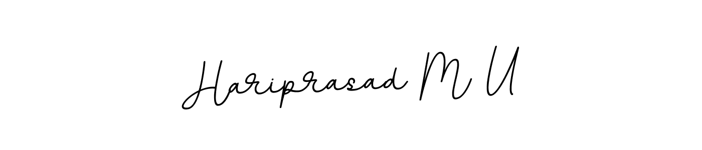 How to make Hariprasad M U signature? BallpointsItalic-DORy9 is a professional autograph style. Create handwritten signature for Hariprasad M U name. Hariprasad M U signature style 11 images and pictures png