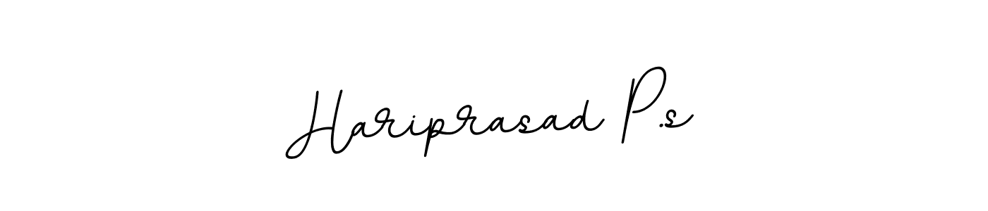 This is the best signature style for the Hariprasad P.s name. Also you like these signature font (BallpointsItalic-DORy9). Mix name signature. Hariprasad P.s signature style 11 images and pictures png