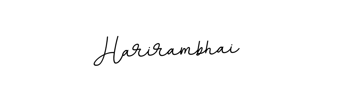 How to make Harirambhai name signature. Use BallpointsItalic-DORy9 style for creating short signs online. This is the latest handwritten sign. Harirambhai signature style 11 images and pictures png