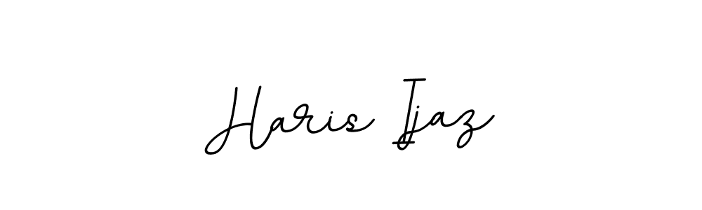 Make a beautiful signature design for name Haris Ijaz. With this signature (BallpointsItalic-DORy9) style, you can create a handwritten signature for free. Haris Ijaz signature style 11 images and pictures png