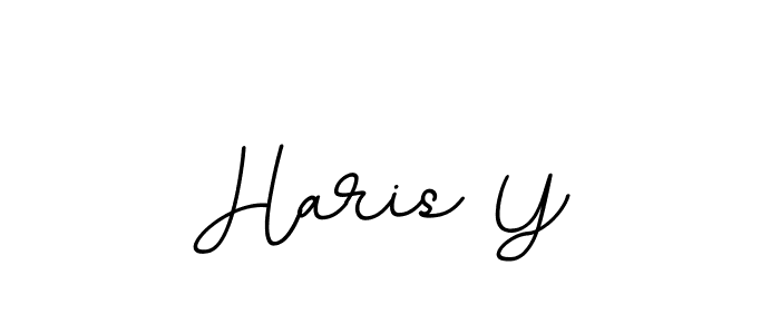 Design your own signature with our free online signature maker. With this signature software, you can create a handwritten (BallpointsItalic-DORy9) signature for name Haris Y. Haris Y signature style 11 images and pictures png