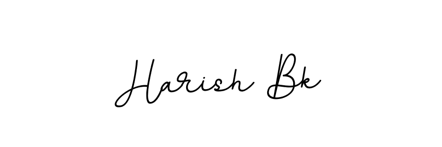 Harish Bk stylish signature style. Best Handwritten Sign (BallpointsItalic-DORy9) for my name. Handwritten Signature Collection Ideas for my name Harish Bk. Harish Bk signature style 11 images and pictures png