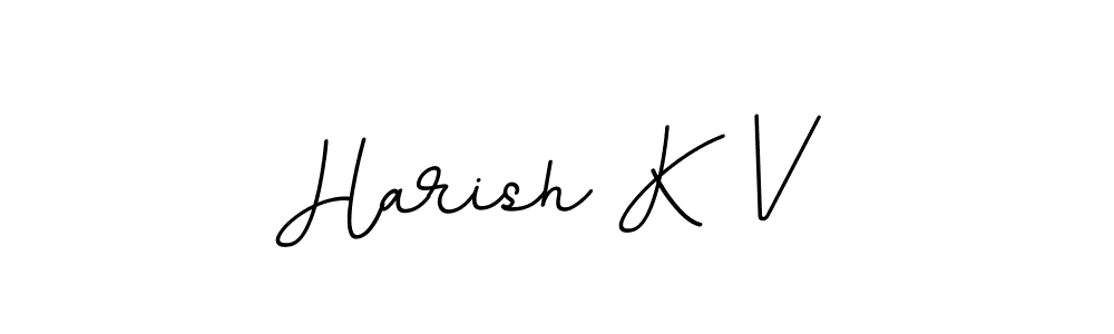 This is the best signature style for the Harish K V name. Also you like these signature font (BallpointsItalic-DORy9). Mix name signature. Harish K V signature style 11 images and pictures png