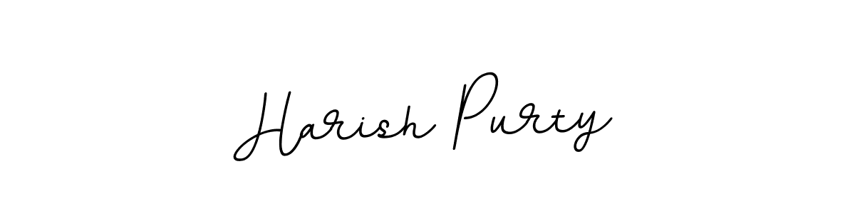 Design your own signature with our free online signature maker. With this signature software, you can create a handwritten (BallpointsItalic-DORy9) signature for name Harish Purty. Harish Purty signature style 11 images and pictures png