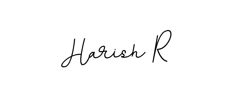 Create a beautiful signature design for name Harish R. With this signature (BallpointsItalic-DORy9) fonts, you can make a handwritten signature for free. Harish R signature style 11 images and pictures png