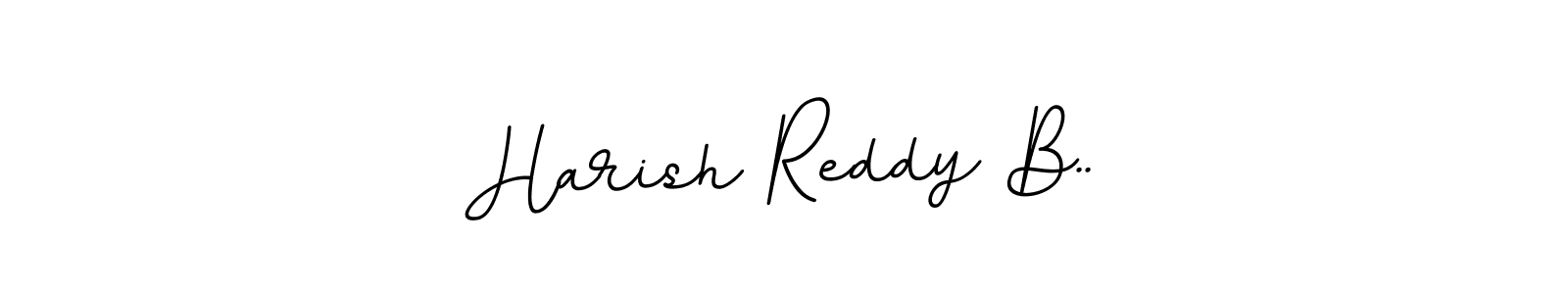 Design your own signature with our free online signature maker. With this signature software, you can create a handwritten (BallpointsItalic-DORy9) signature for name Harish Reddy B... Harish Reddy B.. signature style 11 images and pictures png