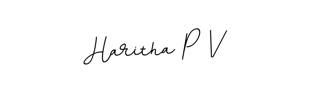 Make a beautiful signature design for name Haritha P V. Use this online signature maker to create a handwritten signature for free. Haritha P V signature style 11 images and pictures png