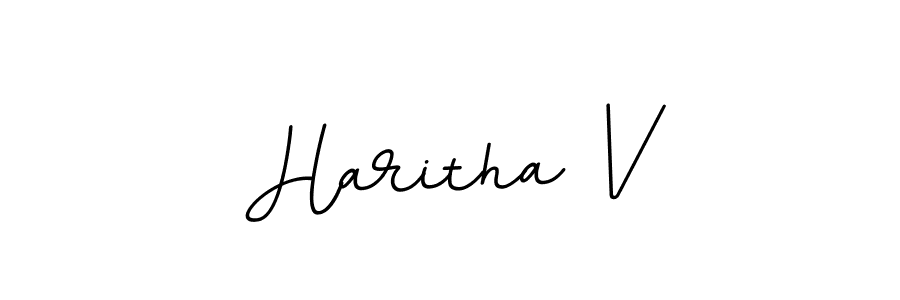 It looks lik you need a new signature style for name Haritha V. Design unique handwritten (BallpointsItalic-DORy9) signature with our free signature maker in just a few clicks. Haritha V signature style 11 images and pictures png