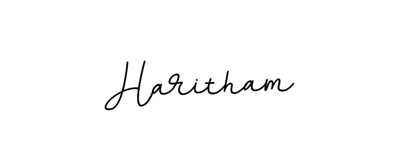 Haritham stylish signature style. Best Handwritten Sign (BallpointsItalic-DORy9) for my name. Handwritten Signature Collection Ideas for my name Haritham. Haritham signature style 11 images and pictures png