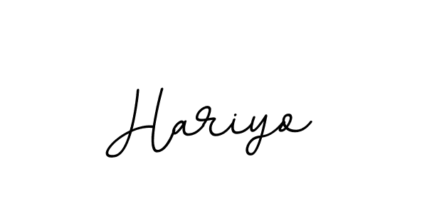 The best way (BallpointsItalic-DORy9) to make a short signature is to pick only two or three words in your name. The name Hariyo include a total of six letters. For converting this name. Hariyo signature style 11 images and pictures png