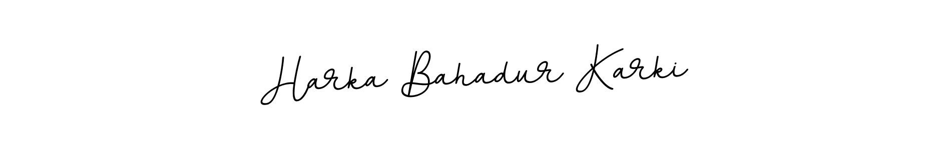 The best way (BallpointsItalic-DORy9) to make a short signature is to pick only two or three words in your name. The name Harka Bahadur Karki include a total of six letters. For converting this name. Harka Bahadur Karki signature style 11 images and pictures png