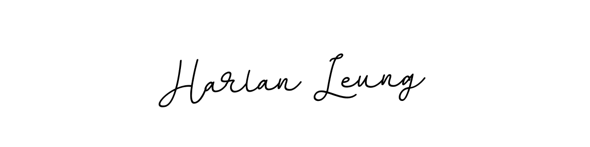 Harlan Leung stylish signature style. Best Handwritten Sign (BallpointsItalic-DORy9) for my name. Handwritten Signature Collection Ideas for my name Harlan Leung. Harlan Leung signature style 11 images and pictures png