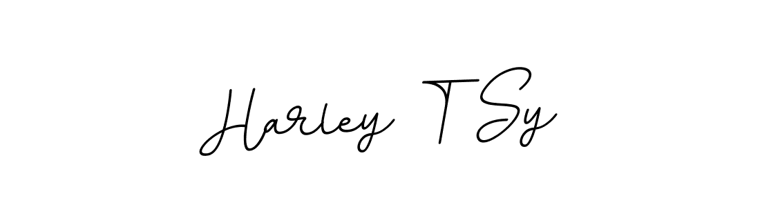 Create a beautiful signature design for name Harley T Sy. With this signature (BallpointsItalic-DORy9) fonts, you can make a handwritten signature for free. Harley T Sy signature style 11 images and pictures png