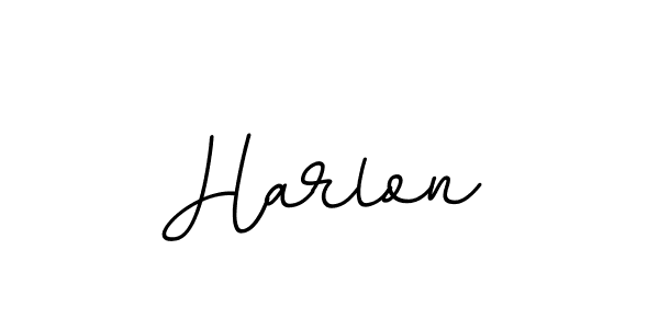 Create a beautiful signature design for name Harlon. With this signature (BallpointsItalic-DORy9) fonts, you can make a handwritten signature for free. Harlon signature style 11 images and pictures png