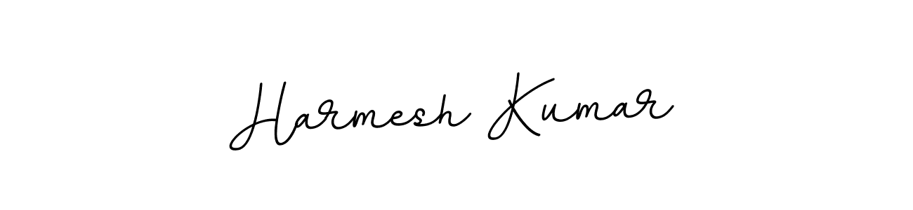 Create a beautiful signature design for name Harmesh Kumar. With this signature (BallpointsItalic-DORy9) fonts, you can make a handwritten signature for free. Harmesh Kumar signature style 11 images and pictures png