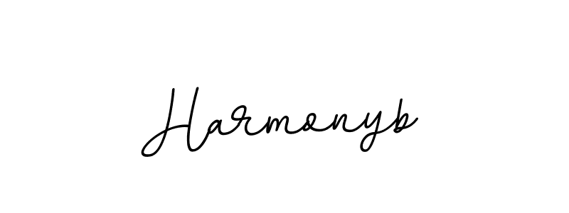 Use a signature maker to create a handwritten signature online. With this signature software, you can design (BallpointsItalic-DORy9) your own signature for name Harmonyb. Harmonyb signature style 11 images and pictures png