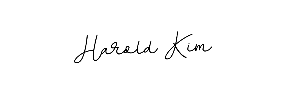 The best way (BallpointsItalic-DORy9) to make a short signature is to pick only two or three words in your name. The name Harold Kim include a total of six letters. For converting this name. Harold Kim signature style 11 images and pictures png