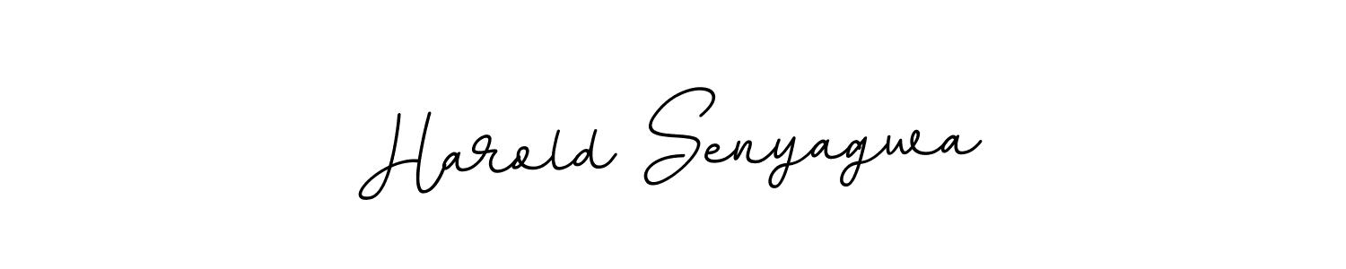 The best way (BallpointsItalic-DORy9) to make a short signature is to pick only two or three words in your name. The name Harold Senyagwa include a total of six letters. For converting this name. Harold Senyagwa signature style 11 images and pictures png