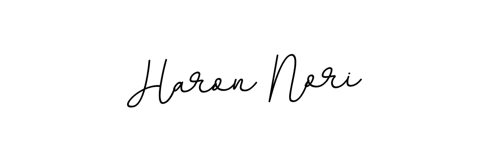 Use a signature maker to create a handwritten signature online. With this signature software, you can design (BallpointsItalic-DORy9) your own signature for name Haron Nori. Haron Nori signature style 11 images and pictures png