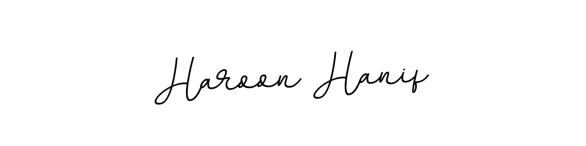 Make a beautiful signature design for name Haroon Hanif. With this signature (BallpointsItalic-DORy9) style, you can create a handwritten signature for free. Haroon Hanif signature style 11 images and pictures png