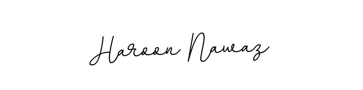 Use a signature maker to create a handwritten signature online. With this signature software, you can design (BallpointsItalic-DORy9) your own signature for name Haroon Nawaz. Haroon Nawaz signature style 11 images and pictures png