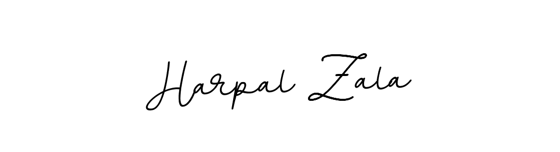 Use a signature maker to create a handwritten signature online. With this signature software, you can design (BallpointsItalic-DORy9) your own signature for name Harpal Zala. Harpal Zala signature style 11 images and pictures png