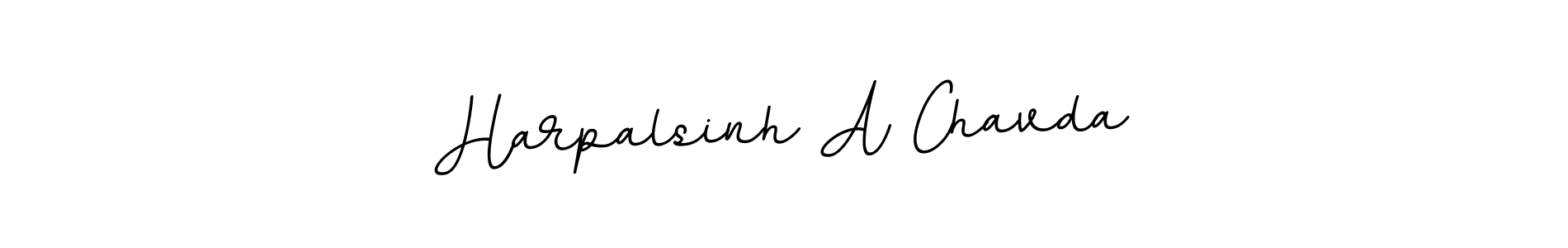 You should practise on your own different ways (BallpointsItalic-DORy9) to write your name (Harpalsinh A Chavda) in signature. don't let someone else do it for you. Harpalsinh A Chavda signature style 11 images and pictures png