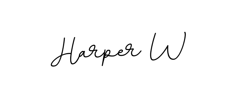 This is the best signature style for the Harper W name. Also you like these signature font (BallpointsItalic-DORy9). Mix name signature. Harper W signature style 11 images and pictures png