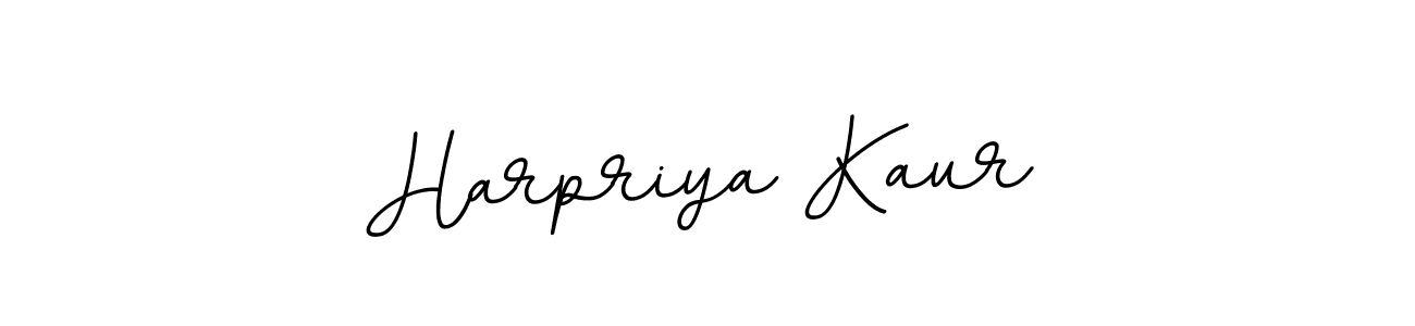 You should practise on your own different ways (BallpointsItalic-DORy9) to write your name (Harpriya Kaur) in signature. don't let someone else do it for you. Harpriya Kaur signature style 11 images and pictures png