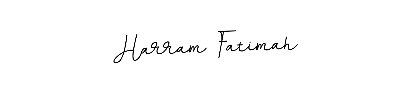 You should practise on your own different ways (BallpointsItalic-DORy9) to write your name (Harram Fatimah) in signature. don't let someone else do it for you. Harram Fatimah signature style 11 images and pictures png