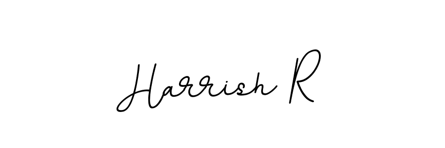 You should practise on your own different ways (BallpointsItalic-DORy9) to write your name (Harrish R) in signature. don't let someone else do it for you. Harrish R signature style 11 images and pictures png