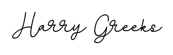 The BallpointsItalic-DORy9 typeface gives name Harry Greeks a refined look. Suitable for certificates, diplomas, and official verification. Harry Greeks signature style 11 images and pictures png