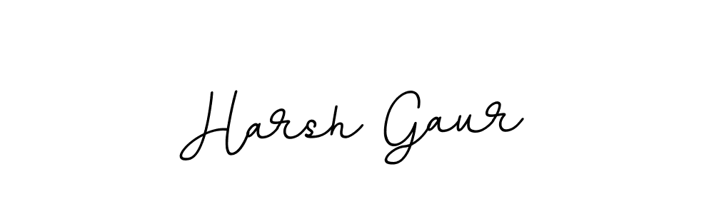 The best way (BallpointsItalic-DORy9) to make a short signature is to pick only two or three words in your name. The name Harsh Gaur include a total of six letters. For converting this name. Harsh Gaur signature style 11 images and pictures png