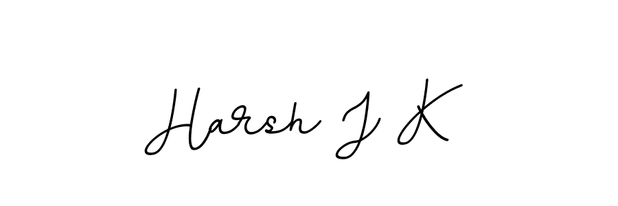 Use a signature maker to create a handwritten signature online. With this signature software, you can design (BallpointsItalic-DORy9) your own signature for name Harsh J K. Harsh J K signature style 11 images and pictures png