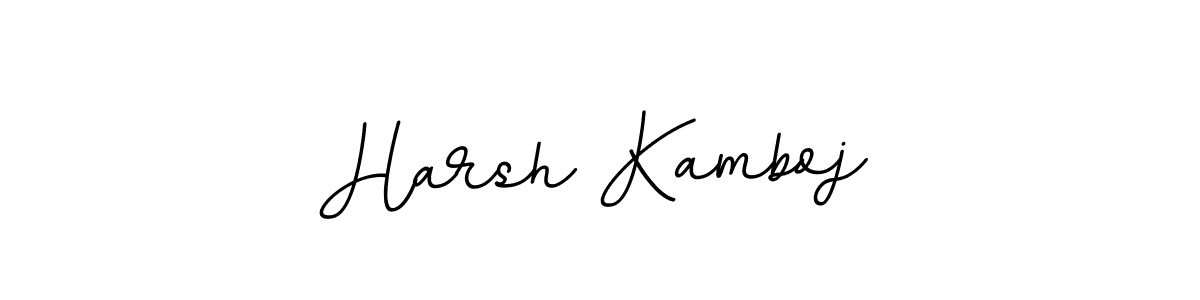 Create a beautiful signature design for name Harsh Kamboj. With this signature (BallpointsItalic-DORy9) fonts, you can make a handwritten signature for free. Harsh Kamboj signature style 11 images and pictures png