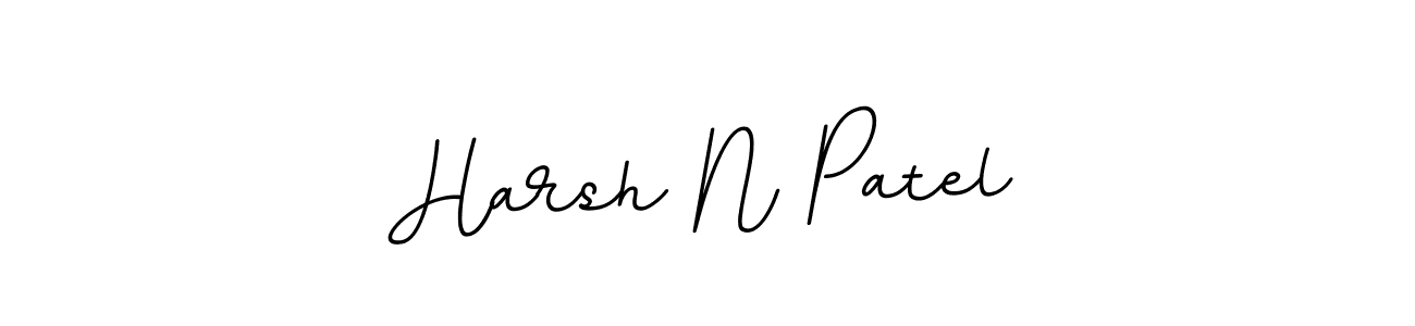 Harsh N Patel stylish signature style. Best Handwritten Sign (BallpointsItalic-DORy9) for my name. Handwritten Signature Collection Ideas for my name Harsh N Patel. Harsh N Patel signature style 11 images and pictures png