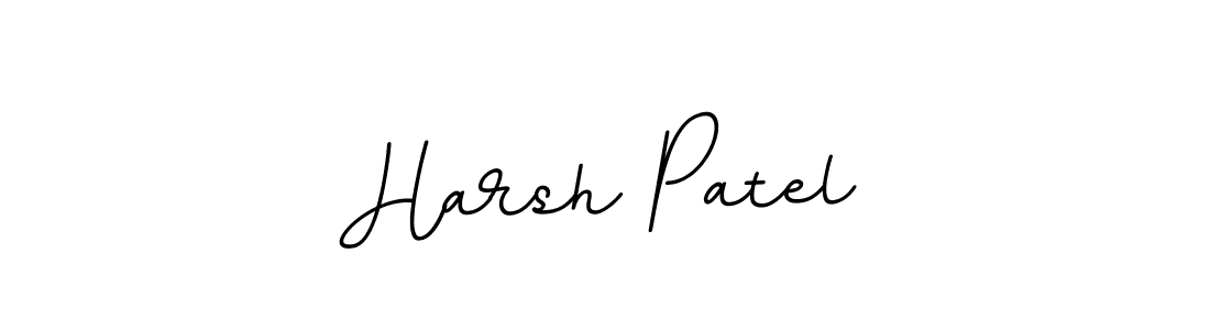 Harsh Patel stylish signature style. Best Handwritten Sign (BallpointsItalic-DORy9) for my name. Handwritten Signature Collection Ideas for my name Harsh Patel. Harsh Patel signature style 11 images and pictures png